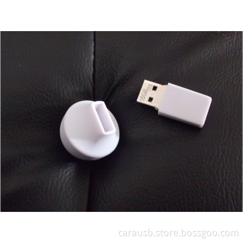 Carausb personalized ABS material white plastic tumbler usb flash disk creative gifts toys promotional giveaways